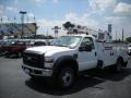 Oxford White - F550 Super Duty XL Regular Cab Commercial Crane Truck Photo No. 12