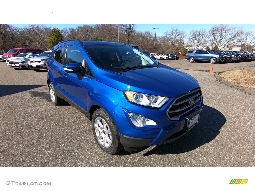 2019 EcoSport SE - Lightning Blue Metallic / Ebony Black photo #1