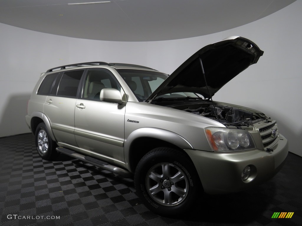 2003 Highlander Limited 4WD - Vintage Gold Metallic / Ivory photo #2