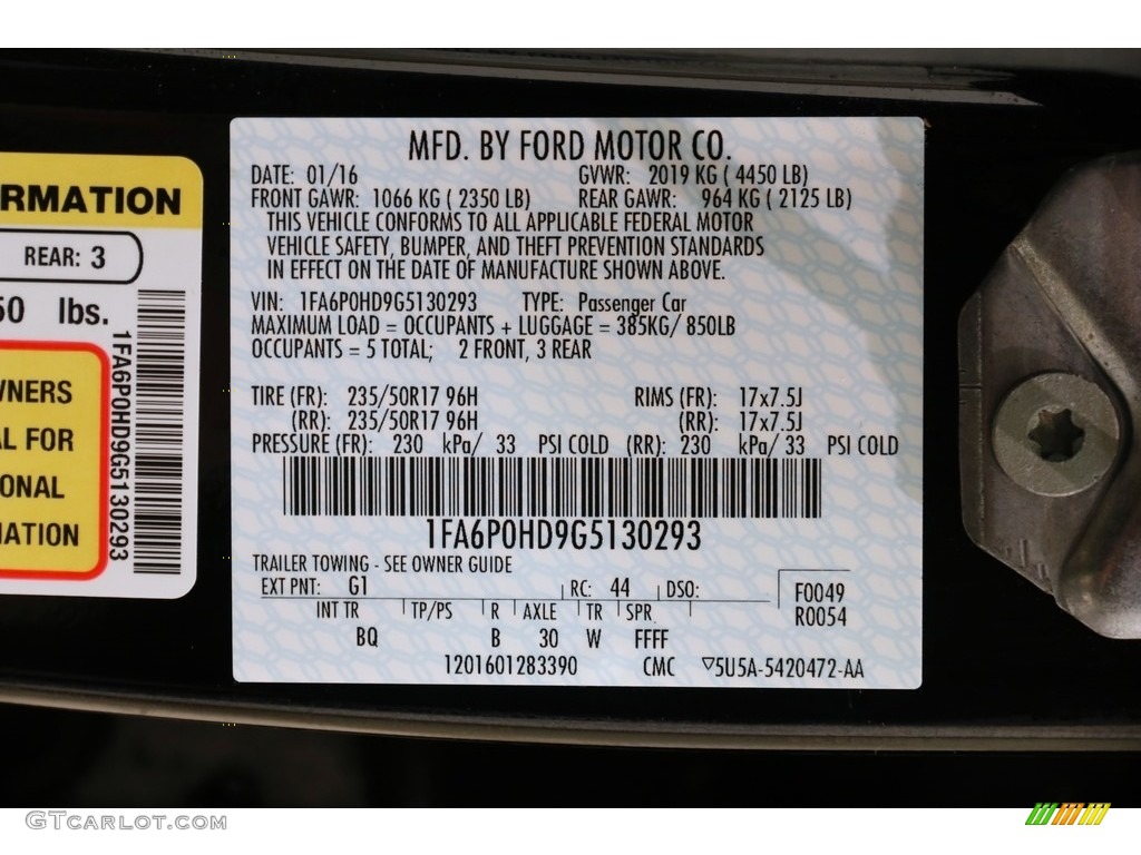 2016 Fusion SE - Shadow Black / Dune photo #19