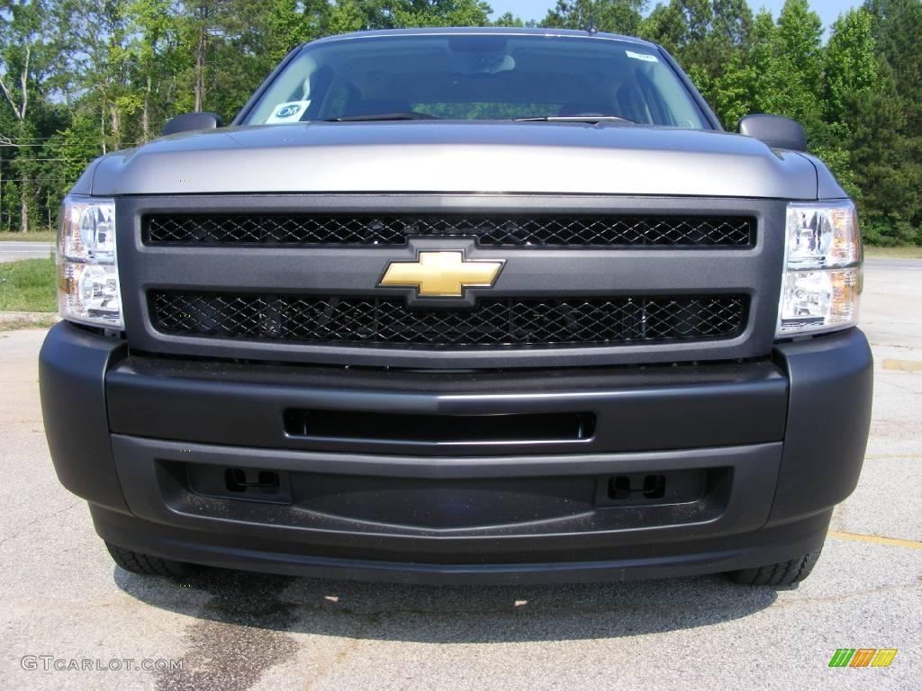 2009 Silverado 1500 Crew Cab - Graystone Metallic / Dark Titanium photo #3