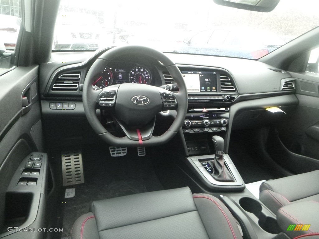 2019 Elantra Sport - Ceramic White / Black photo #9