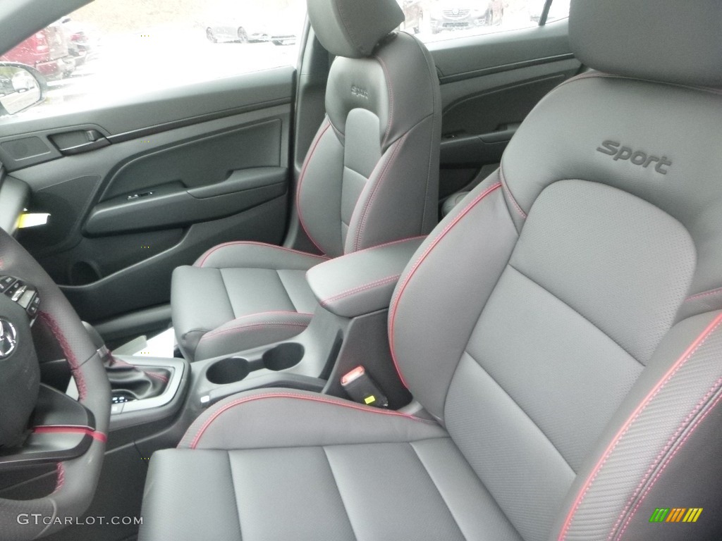 2019 Elantra Sport - Ceramic White / Black photo #11