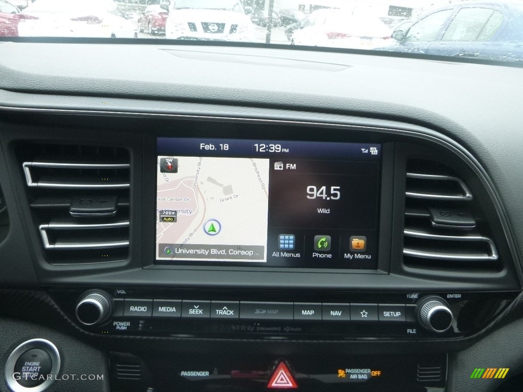 2019 Elantra Sport - Ceramic White / Black photo #14