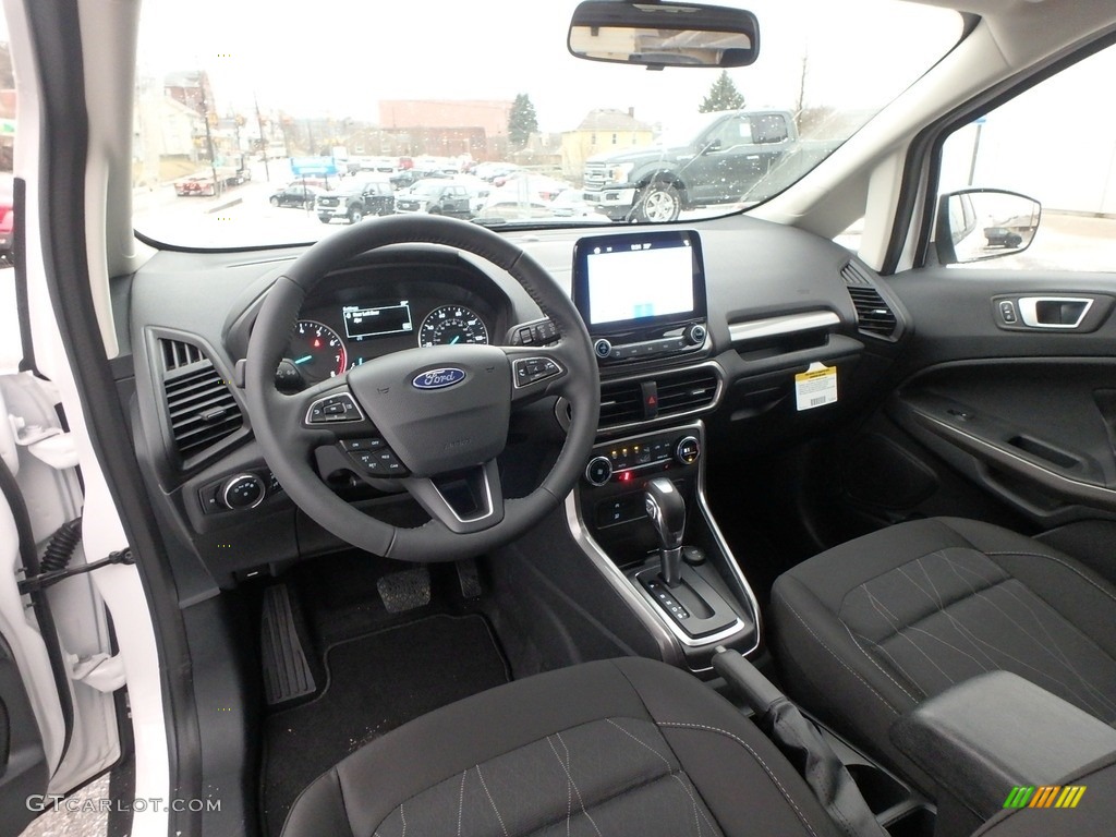 Ebony Black Interior 2019 Ford EcoSport SE 4WD Photo #131967593