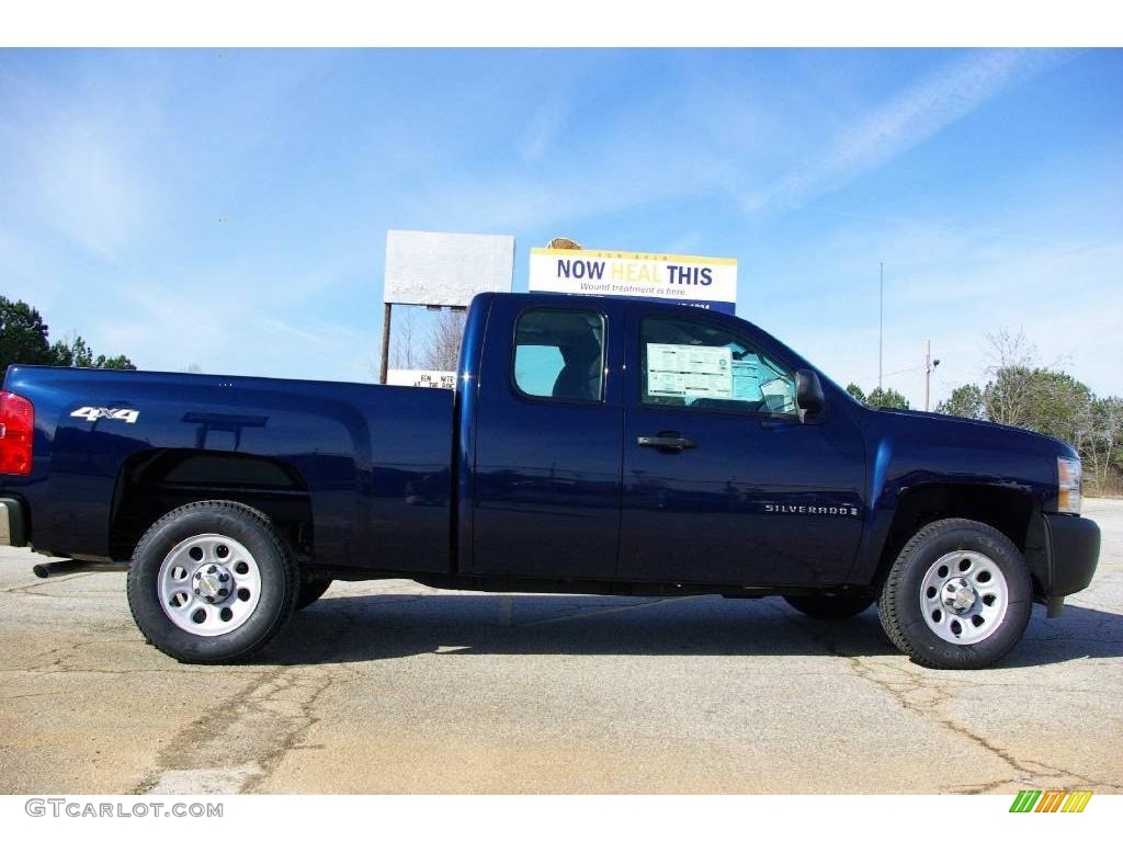 2009 Silverado 1500 Extended Cab 4x4 - Imperial Blue Metallic / Dark Titanium photo #5