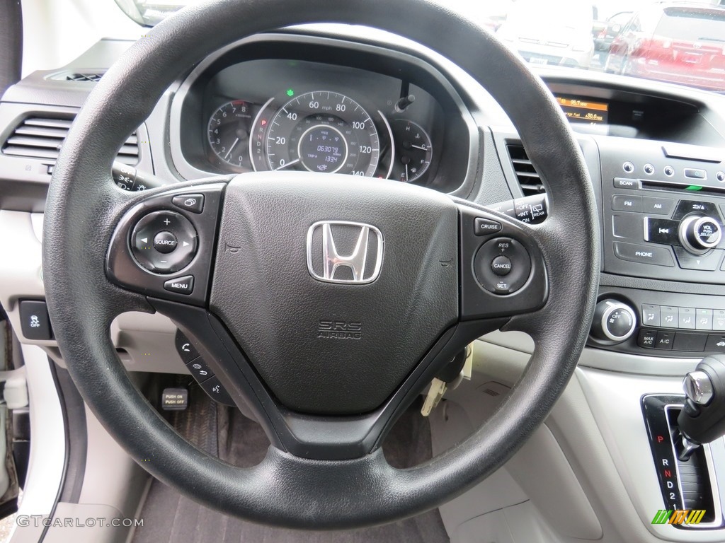 2012 CR-V LX 4WD - Taffeta White / Gray photo #7