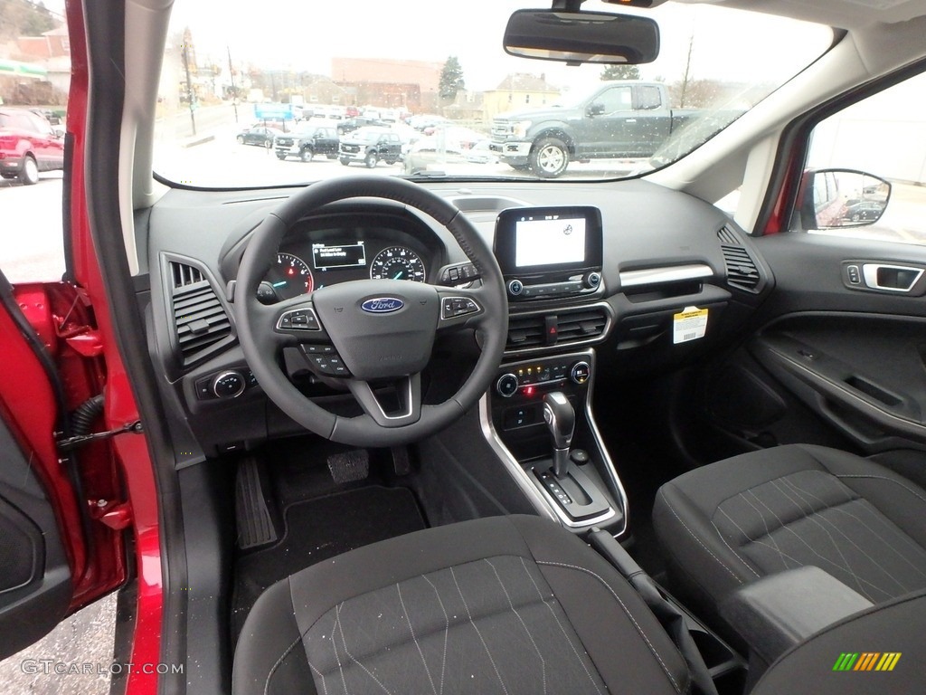 Ebony Black Interior 2019 Ford EcoSport SE 4WD Photo #131968163