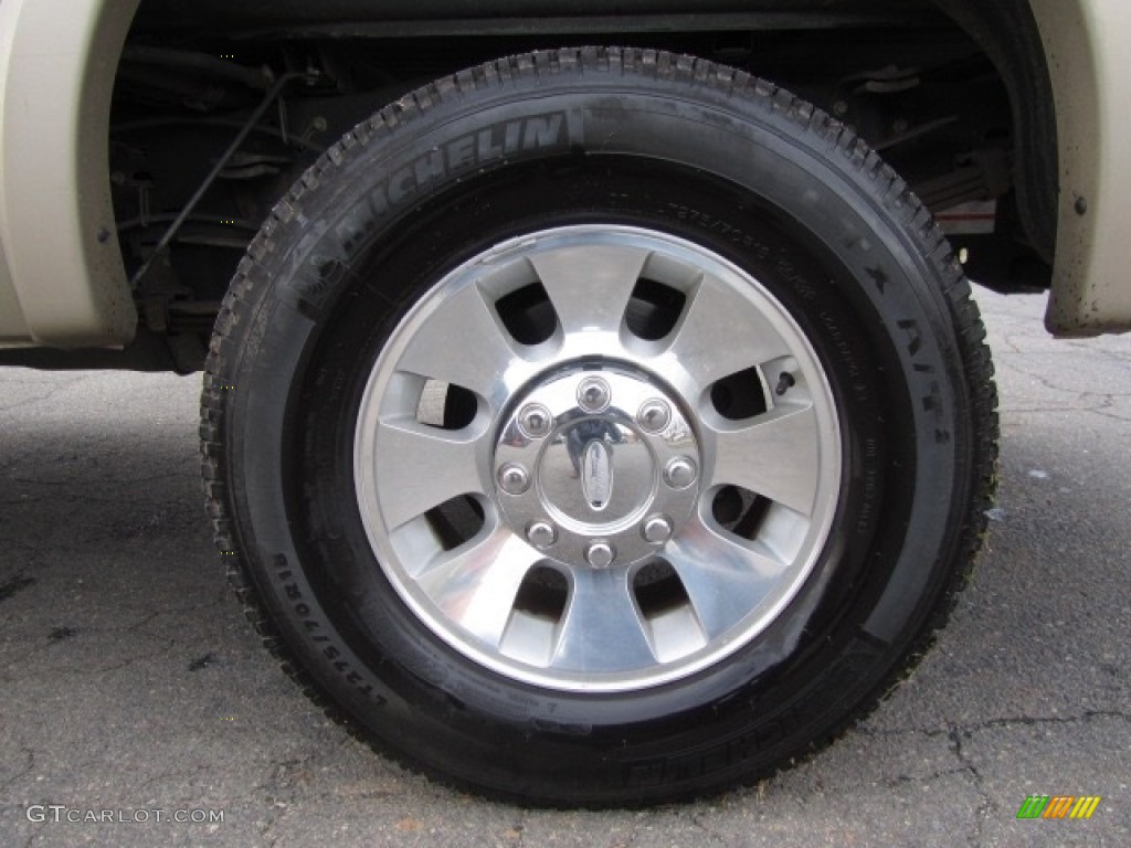 2010 F250 Super Duty Lariat Crew Cab 4x4 - Forest Green Metallic / Camel photo #26