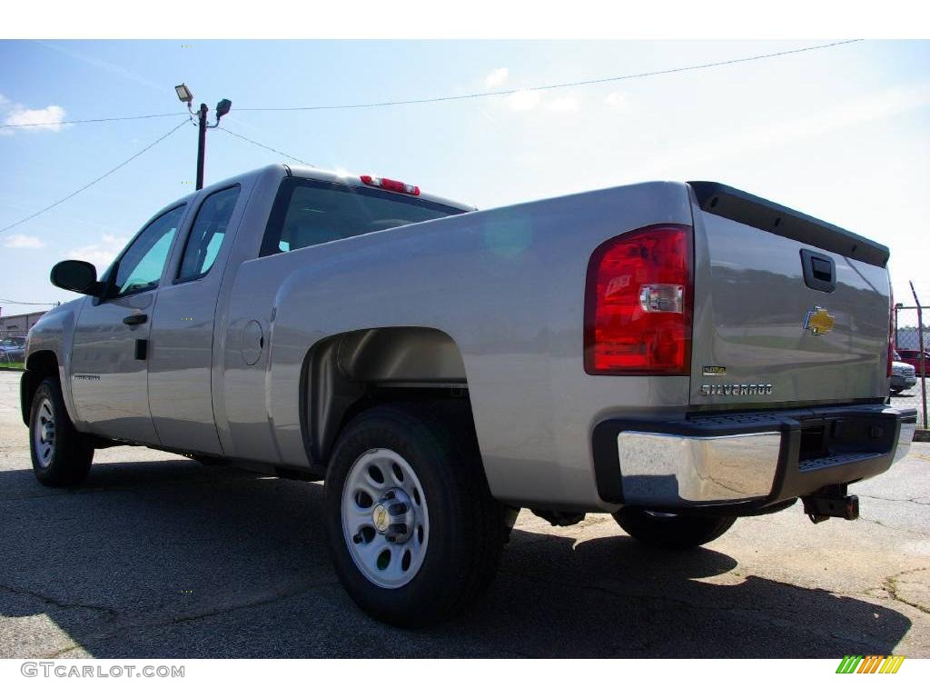 2009 Silverado 1500 Extended Cab - Silver Birch Metallic / Dark Titanium photo #8