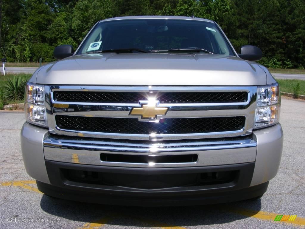 2009 Silverado 1500 LT XFE Crew Cab - Silver Birch Metallic / Ebony photo #3