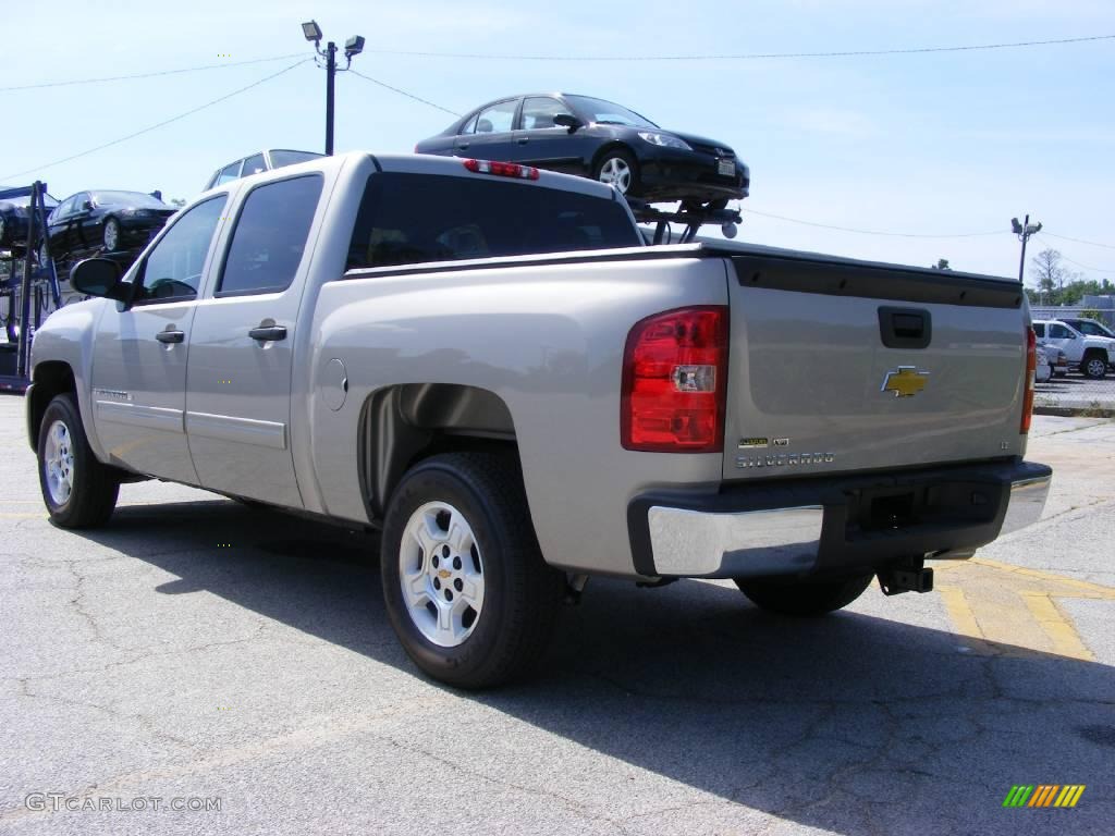 2009 Silverado 1500 LT XFE Crew Cab - Silver Birch Metallic / Ebony photo #8