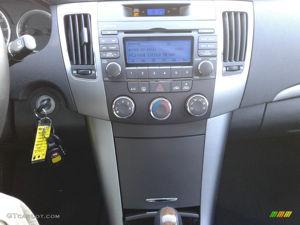 2009 Sonata SE V6 - Powder White Pearl / Cocoa photo #18