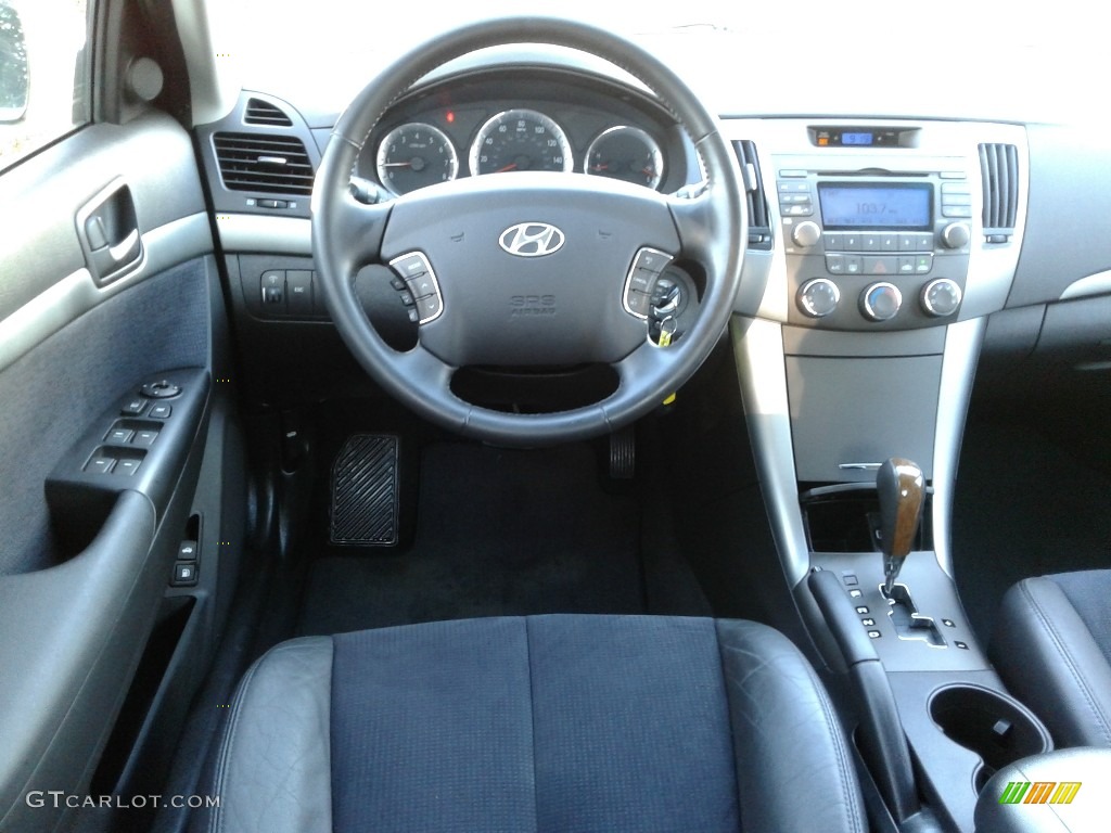 2009 Sonata SE V6 - Powder White Pearl / Cocoa photo #24