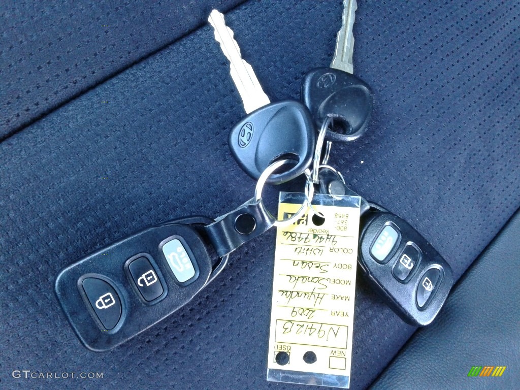 2009 Sonata SE V6 - Powder White Pearl / Cocoa photo #25