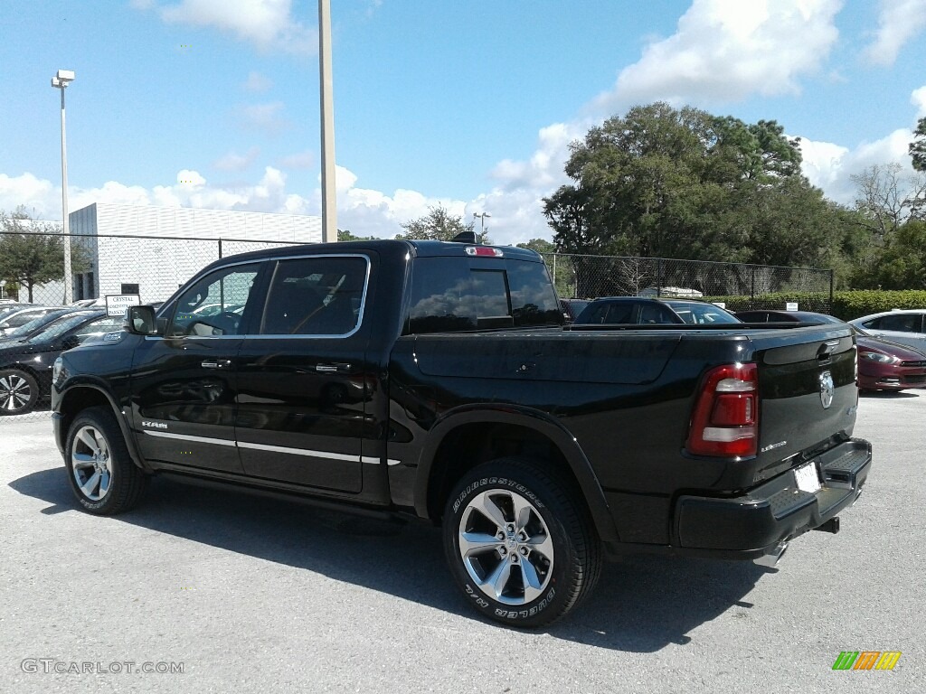 2019 1500 Limited Crew Cab 4x4 - Diamond Black Crystal Pearl / Black photo #3