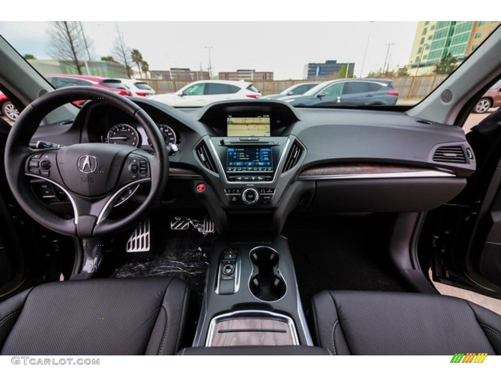 Ebony Interior 2019 Acura MDX Sport Hybrid SH-AWD Photo #131972528