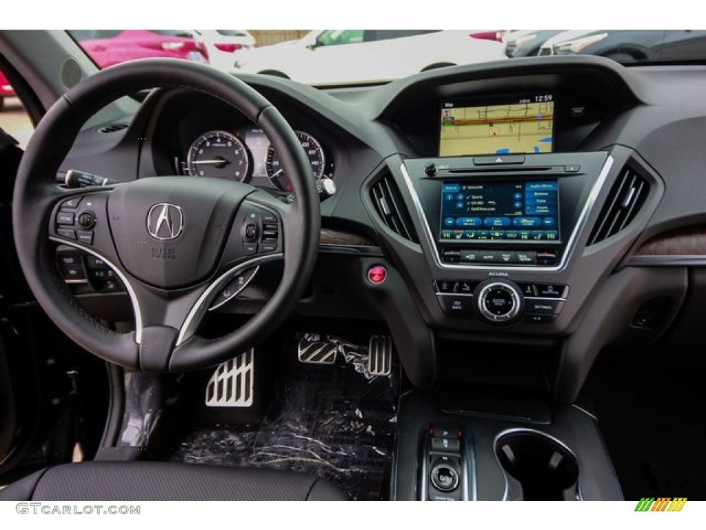 2019 Acura MDX Sport Hybrid SH-AWD Ebony Dashboard Photo #131972813