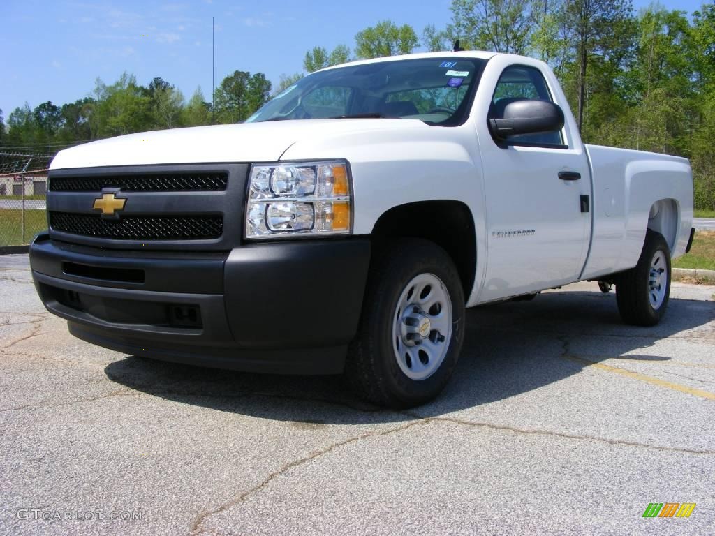 2009 Silverado 1500 Regular Cab - Summit White / Dark Titanium photo #2