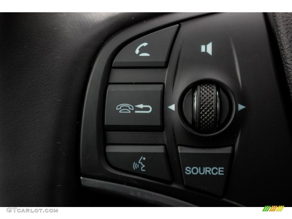 2019 Acura MDX Sport Hybrid SH-AWD Ebony Steering Wheel Photo #131972972