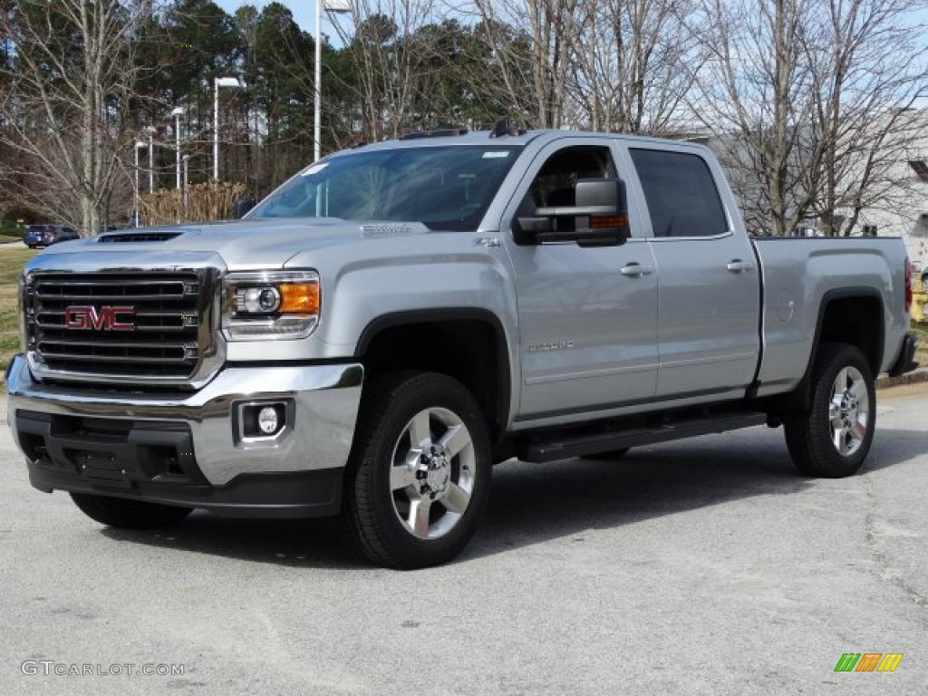 Quicksilver Metallic 2019 GMC Sierra 2500HD SLE Crew Cab 4WD Exterior Photo #131974071