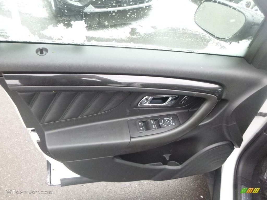 2019 Ford Taurus SHO AWD Charcoal Black Door Panel Photo #131974748
