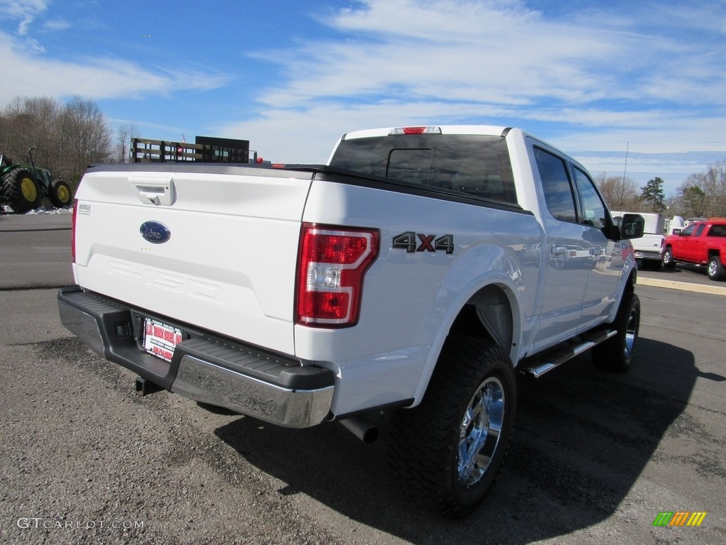 2018 F150 Lariat SuperCrew 4x4 - Oxford White / Light Camel photo #5