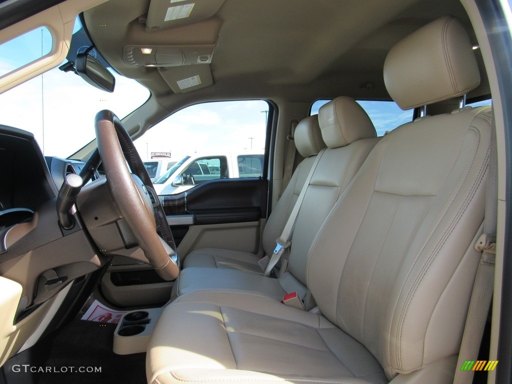 2018 F150 Lariat SuperCrew 4x4 - Oxford White / Light Camel photo #18