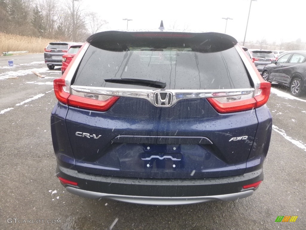 2019 CR-V EX AWD - Obsidian Blue Pearl / Gray photo #3