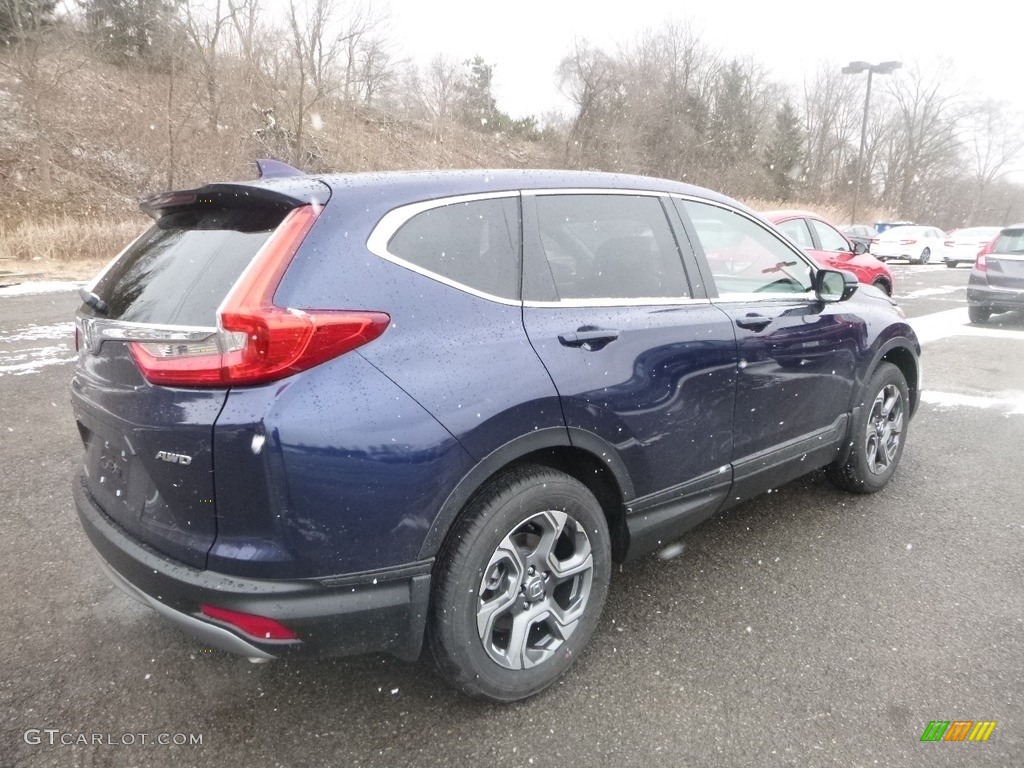 2019 CR-V EX AWD - Obsidian Blue Pearl / Gray photo #4