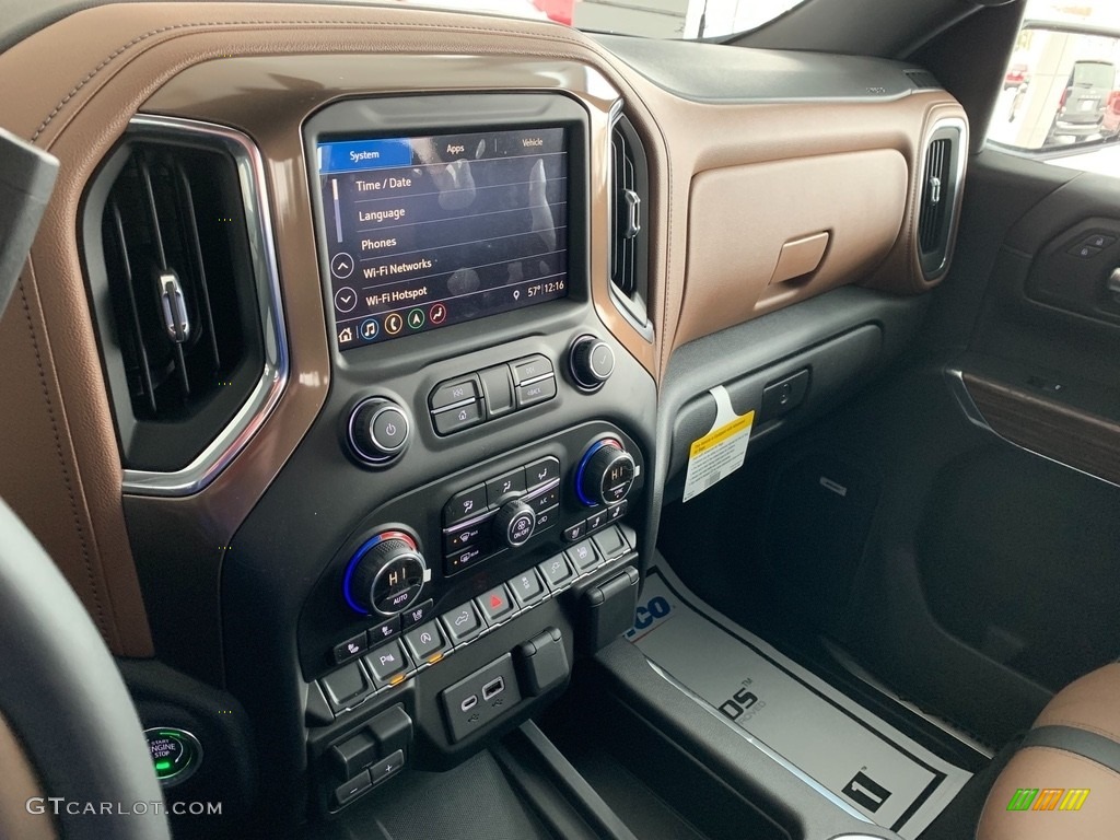 2019 Chevrolet Silverado 1500 High Country Crew Cab 4WD Jet Black/Umber Dashboard Photo #131981868