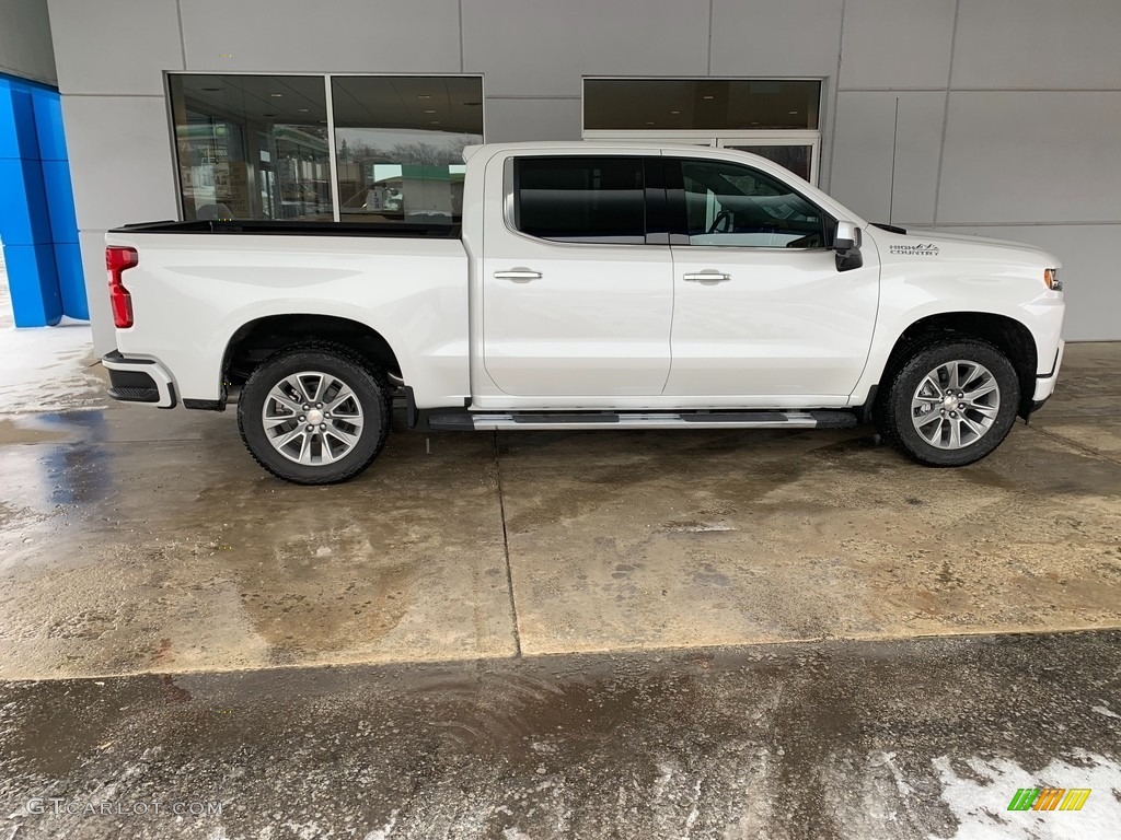 Iridescent Pearl Tricoat 2019 Chevrolet Silverado 1500 High Country Crew Cab 4WD Exterior Photo #131982441