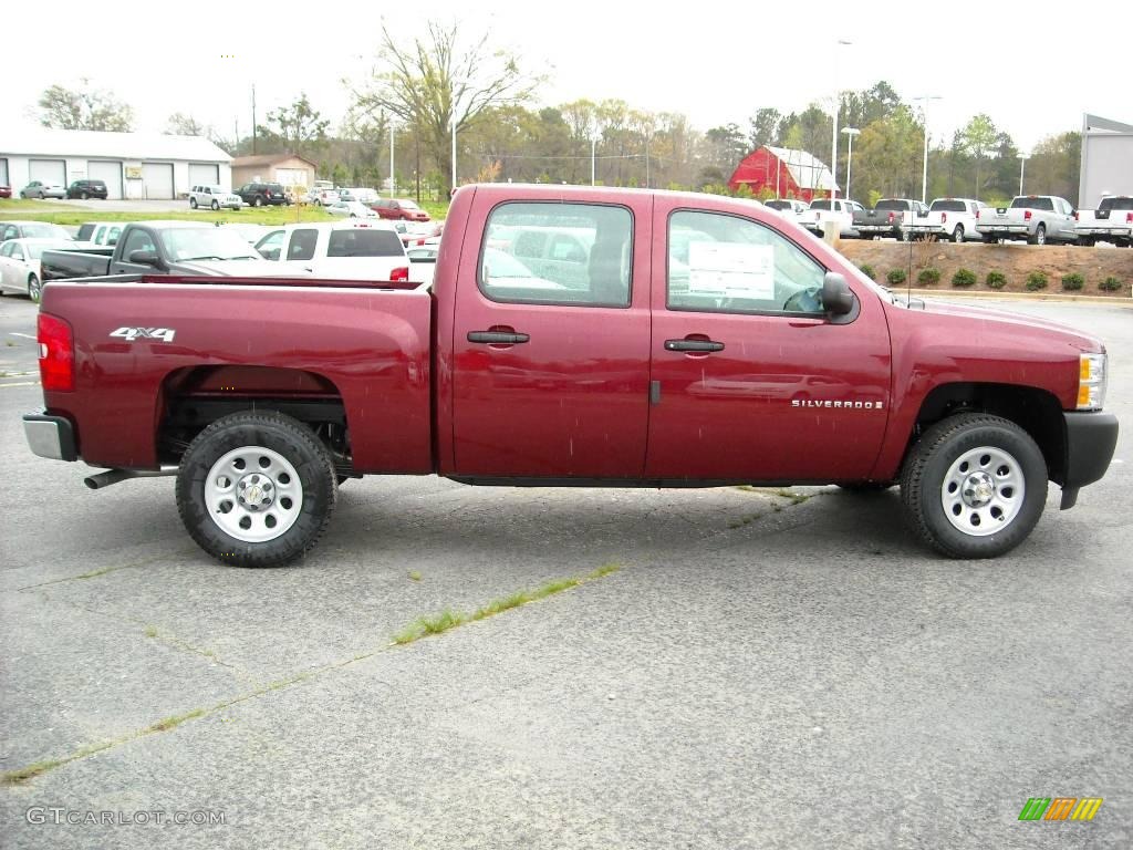 2009 Silverado 1500 Crew Cab 4x4 - Deep Ruby Red Metallic / Dark Titanium photo #5