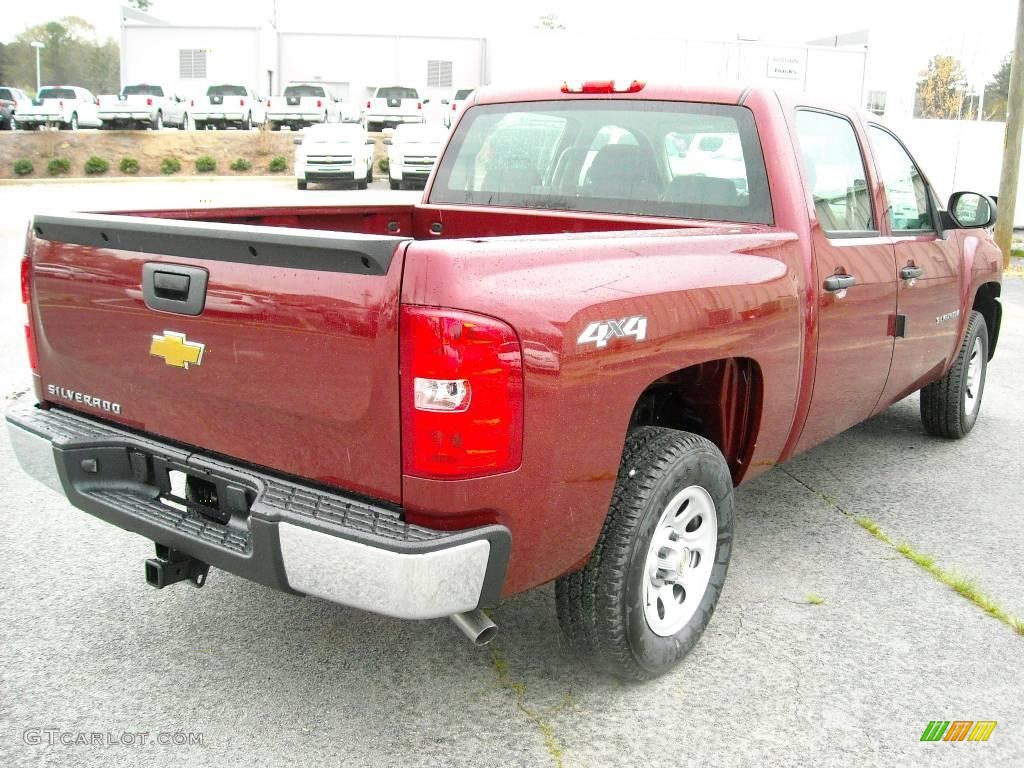 2009 Silverado 1500 Crew Cab 4x4 - Deep Ruby Red Metallic / Dark Titanium photo #6