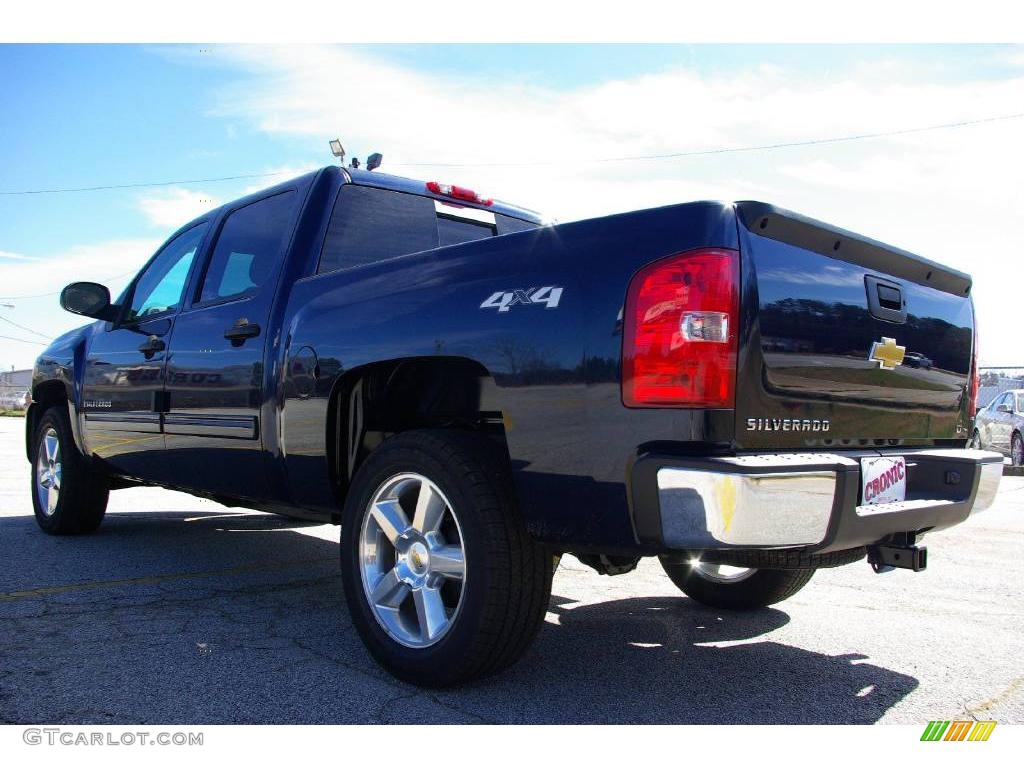 2009 Silverado 1500 LT Crew Cab 4x4 - Imperial Blue Metallic / Light Cashmere photo #8