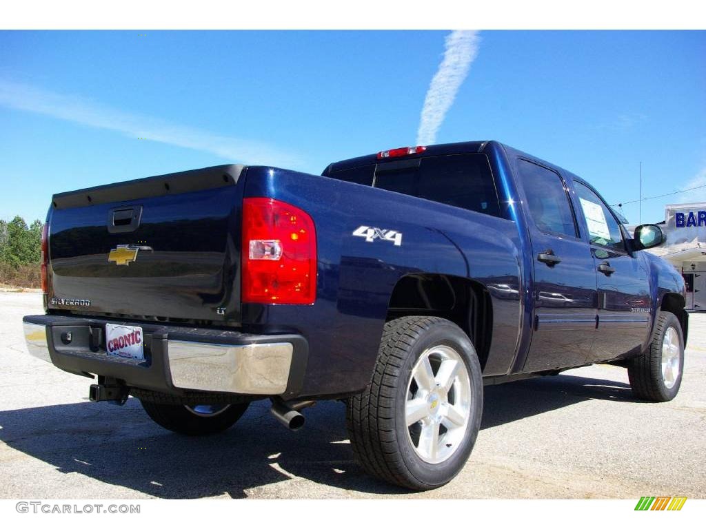 2009 Silverado 1500 LT Crew Cab 4x4 - Imperial Blue Metallic / Light Cashmere photo #6