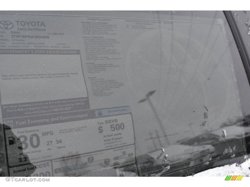 2019 RAV4 LE AWD - Silver Sky Metallic / Black photo #36
