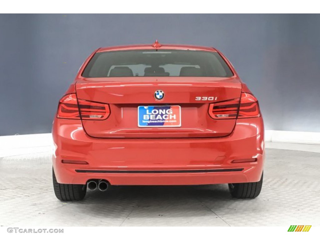 2018 3 Series 330i Sedan - Melbourne Red Metallic / Black photo #3