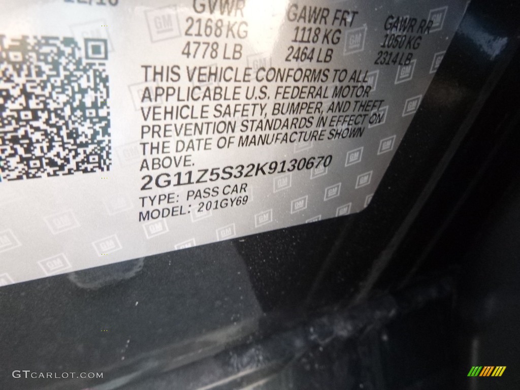 2019 Impala LT - Nightfall Gray Metallic / Jet Black photo #14