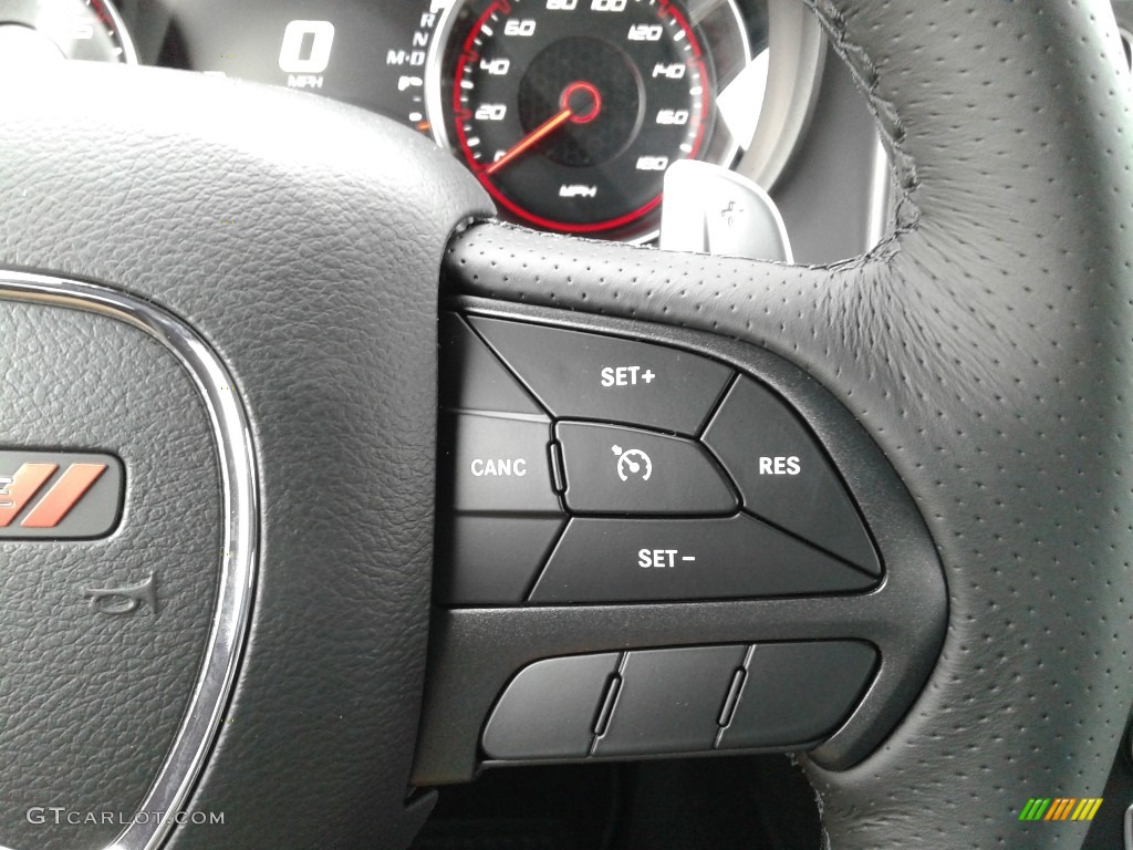 2019 Dodge Charger R/T Scat Pack Black Steering Wheel Photo #131989911