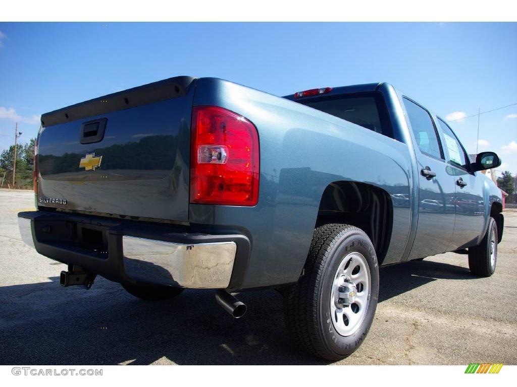 2009 Silverado 1500 Crew Cab - Blue Granite Metallic / Dark Titanium photo #6