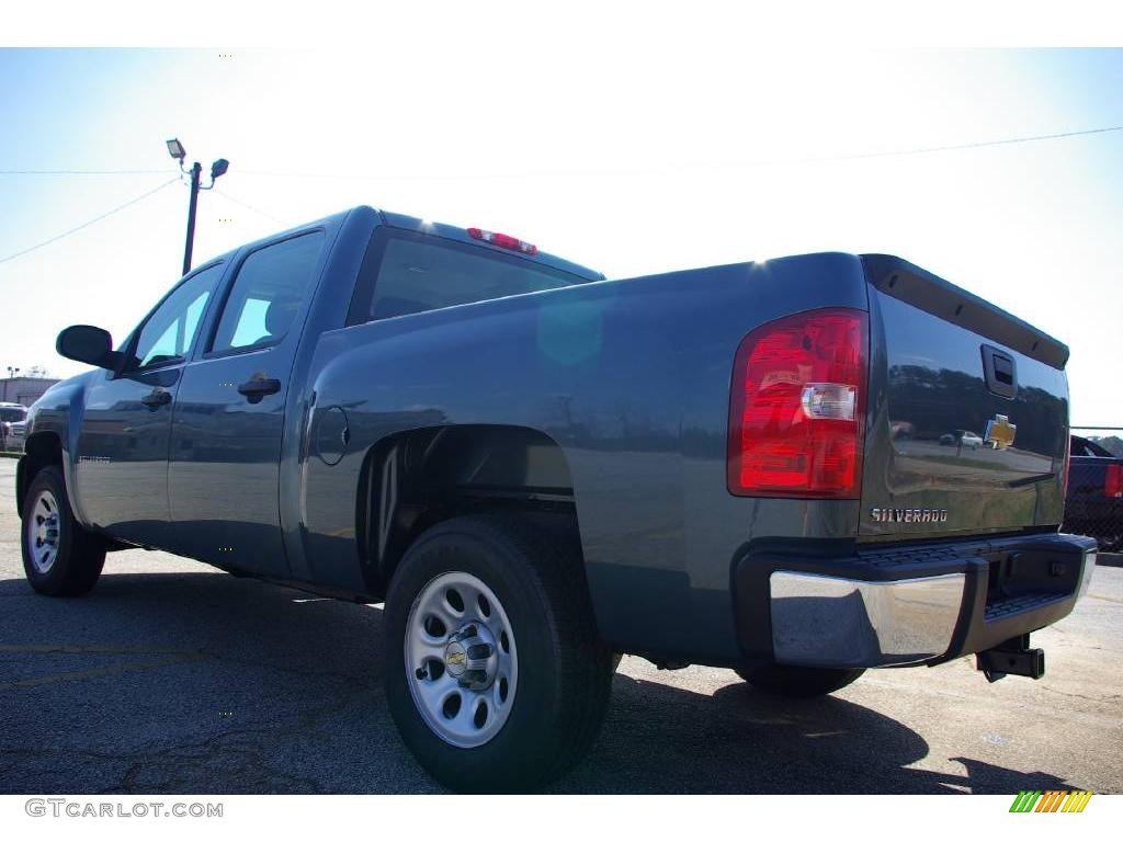 2009 Silverado 1500 Crew Cab - Blue Granite Metallic / Dark Titanium photo #8