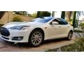 2014 White Solid Tesla Model S 60  photo #10