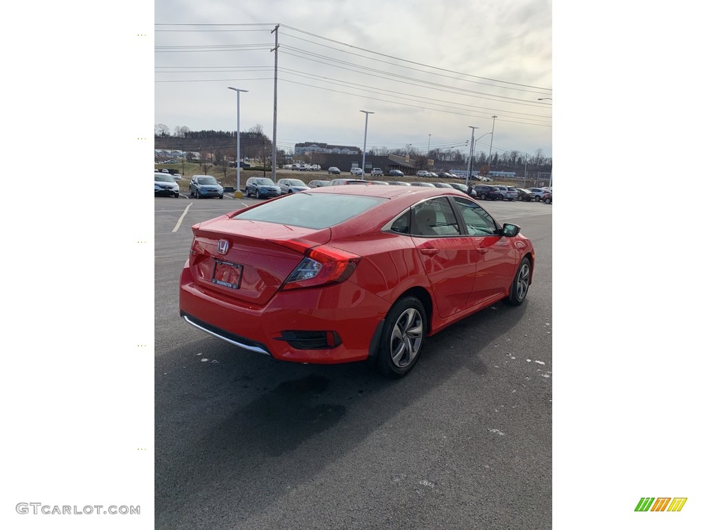 2019 Civic LX Sedan - Rallye Red / Black photo #5