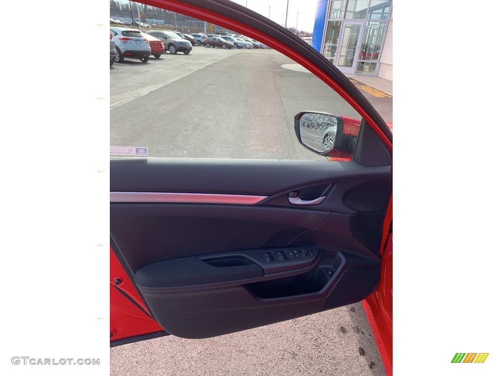 2019 Civic LX Sedan - Rallye Red / Black photo #8