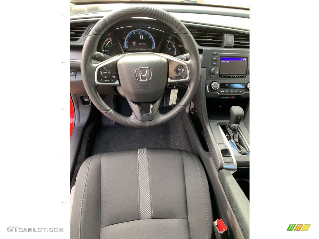 2019 Civic LX Sedan - Rallye Red / Black photo #14