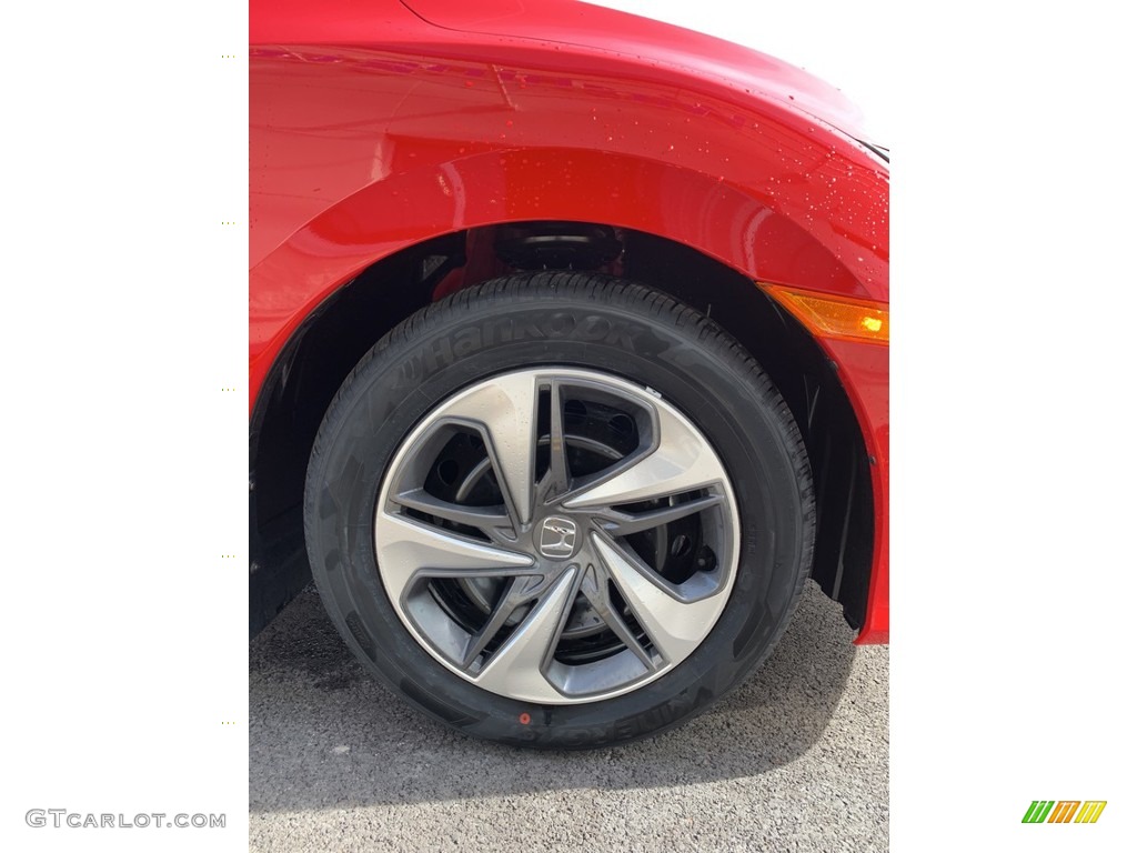2019 Civic LX Sedan - Rallye Red / Black photo #28