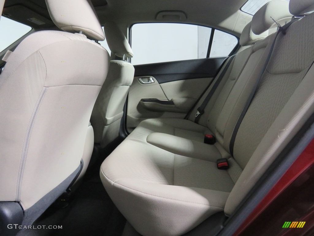 2015 Civic EX Sedan - Crimson Pearl / Beige photo #16