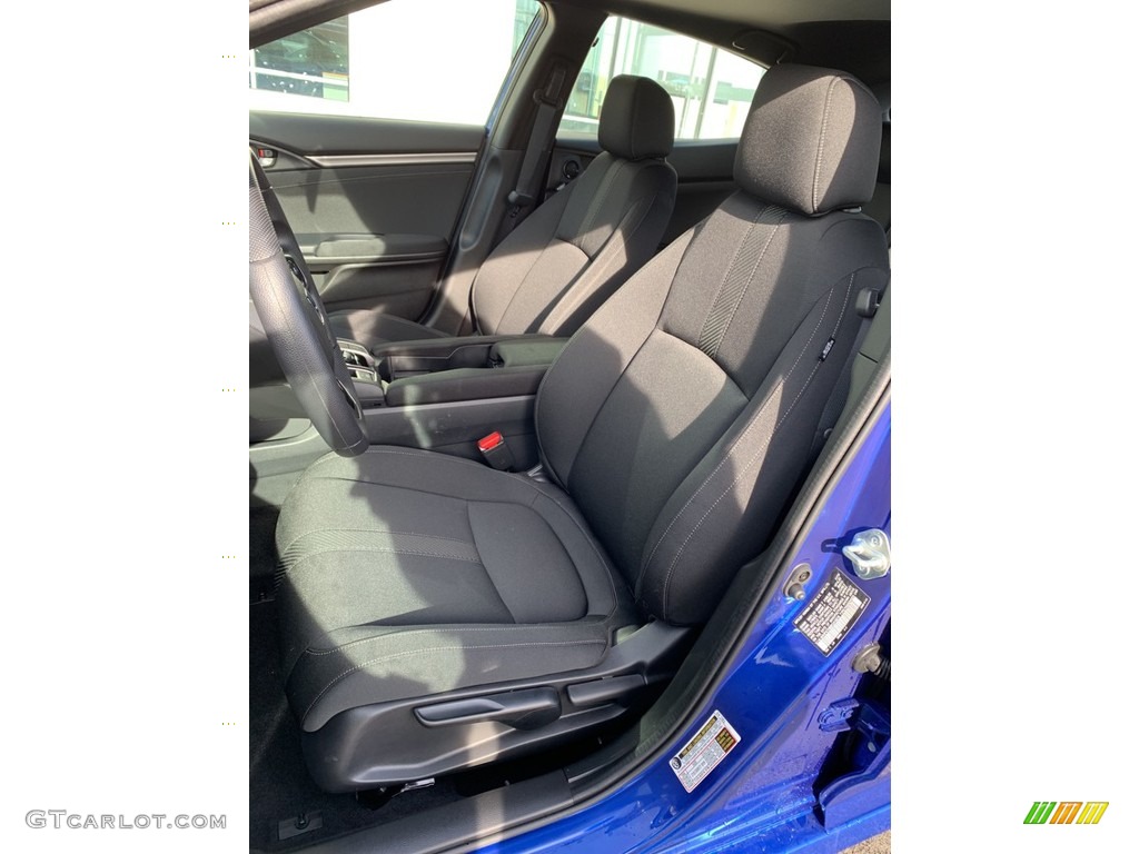2019 Civic EX Hatchback - Agean Blue Metallic / Black photo #11