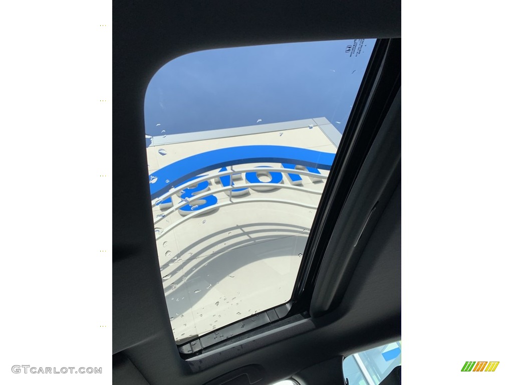 2019 Civic EX Hatchback - Agean Blue Metallic / Black photo #34
